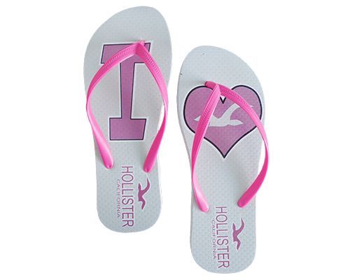 Chinelo Feminino Hollister Branco  MOD:30273
